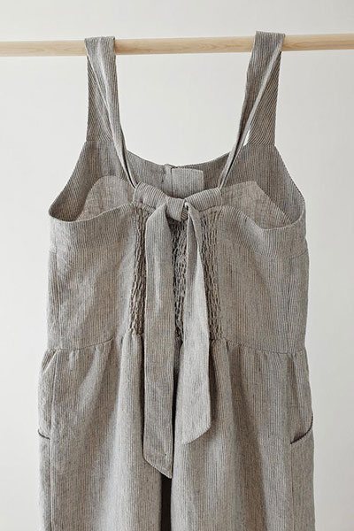 Linen dungarees