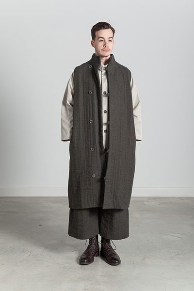 Layered olive jacket